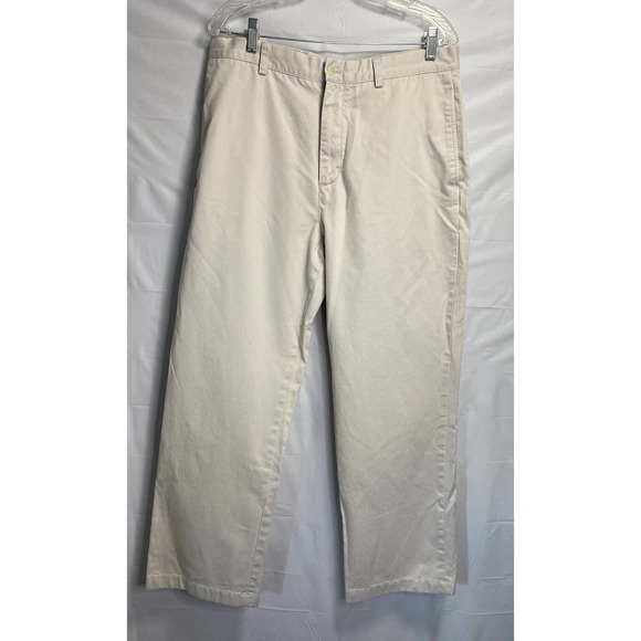 Vineyard Vines Mens Chino‎ Flat Front Straight Pants Light Khaki Size 34x32 - Picture 1 of 3
